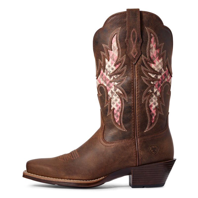 Ariat Western: Showcase VentTEK Botas Western Mujer - Marrones (KUBTF7319)